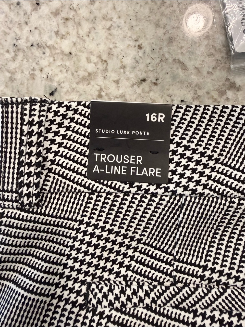 torrid Black & White Glen Plaid Flare Pants - Picture 9 of 11